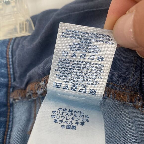 Lands End Women's Size 8 Blue Jeans Stretch Pockets Mid Rise Pre Owned - Picture 12 of 16